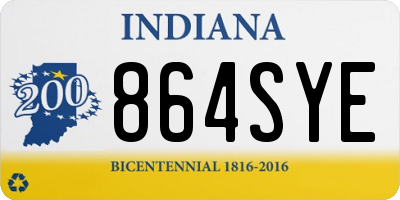 IN license plate 864SYE