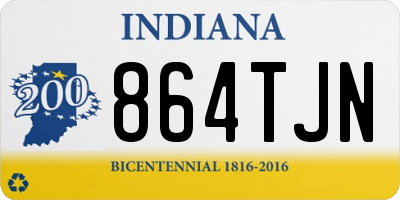 IN license plate 864TJN