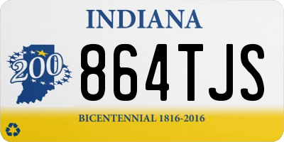 IN license plate 864TJS