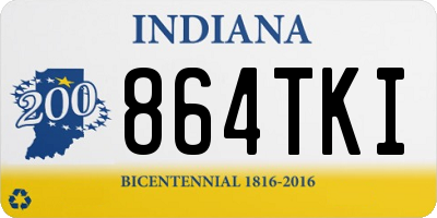 IN license plate 864TKI