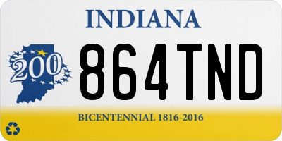 IN license plate 864TND