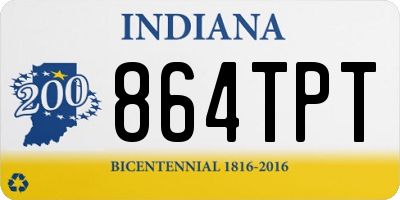 IN license plate 864TPT