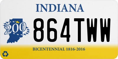 IN license plate 864TWW