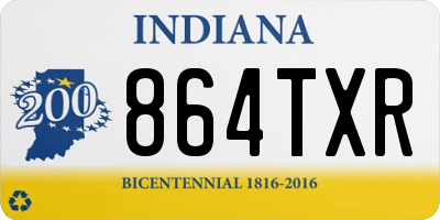 IN license plate 864TXR