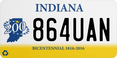 IN license plate 864UAN