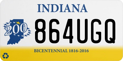 IN license plate 864UGQ