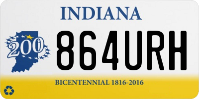 IN license plate 864URH