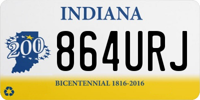 IN license plate 864URJ