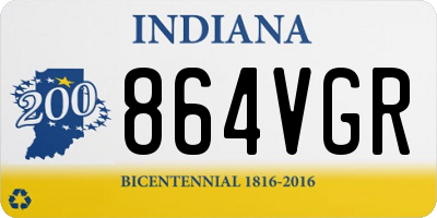 IN license plate 864VGR