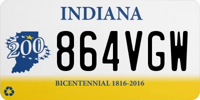 IN license plate 864VGW