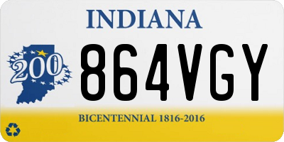 IN license plate 864VGY
