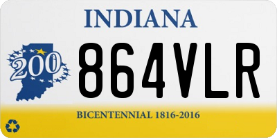 IN license plate 864VLR
