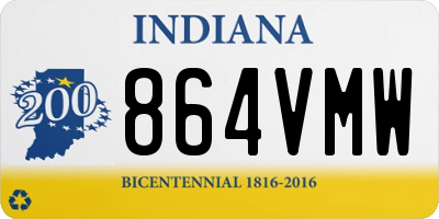 IN license plate 864VMW