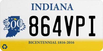 IN license plate 864VPI