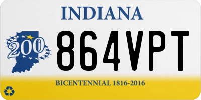 IN license plate 864VPT