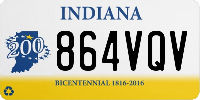 IN license plate 864VQV