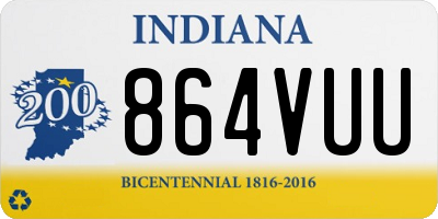 IN license plate 864VUU