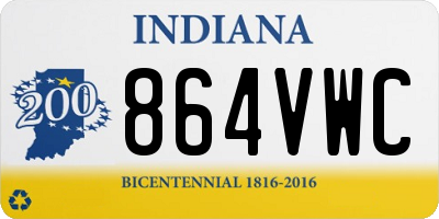 IN license plate 864VWC