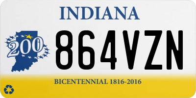 IN license plate 864VZN