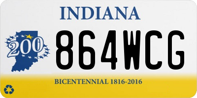 IN license plate 864WCG