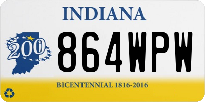 IN license plate 864WPW