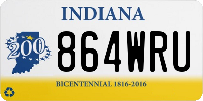 IN license plate 864WRU