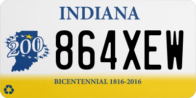 IN license plate 864XEW