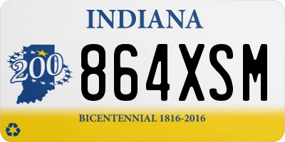 IN license plate 864XSM
