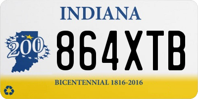 IN license plate 864XTB