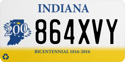 IN license plate 864XVY