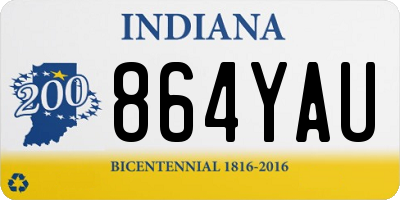 IN license plate 864YAU