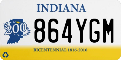 IN license plate 864YGM