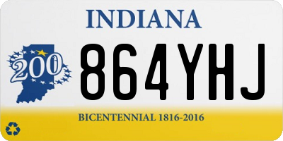 IN license plate 864YHJ