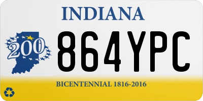 IN license plate 864YPC