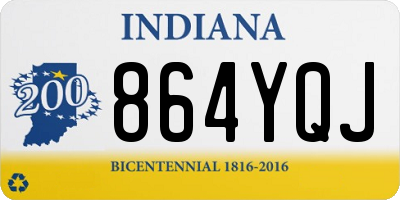 IN license plate 864YQJ