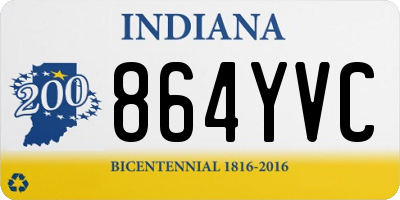 IN license plate 864YVC