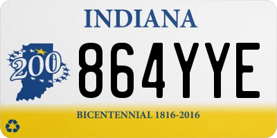 IN license plate 864YYE