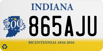 IN license plate 865AJU