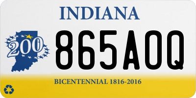 IN license plate 865AOQ