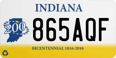 IN license plate 865AQF
