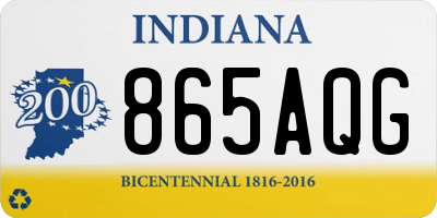 IN license plate 865AQG