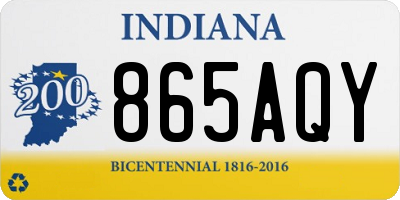 IN license plate 865AQY