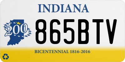 IN license plate 865BTV