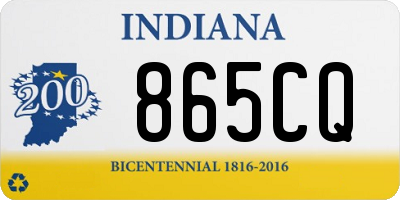 IN license plate 865CQ