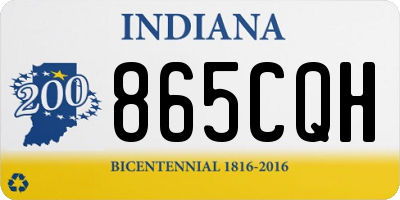 IN license plate 865CQH
