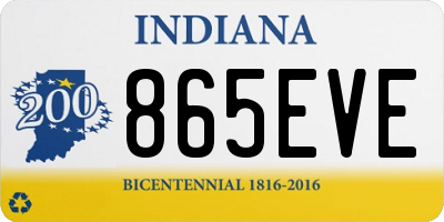 IN license plate 865EVE