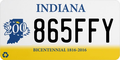 IN license plate 865FFY