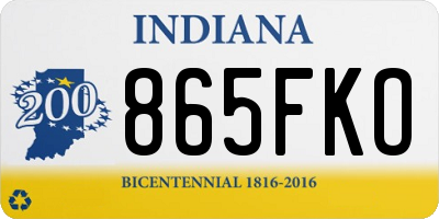 IN license plate 865FKO