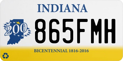 IN license plate 865FMH