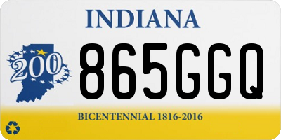 IN license plate 865GGQ